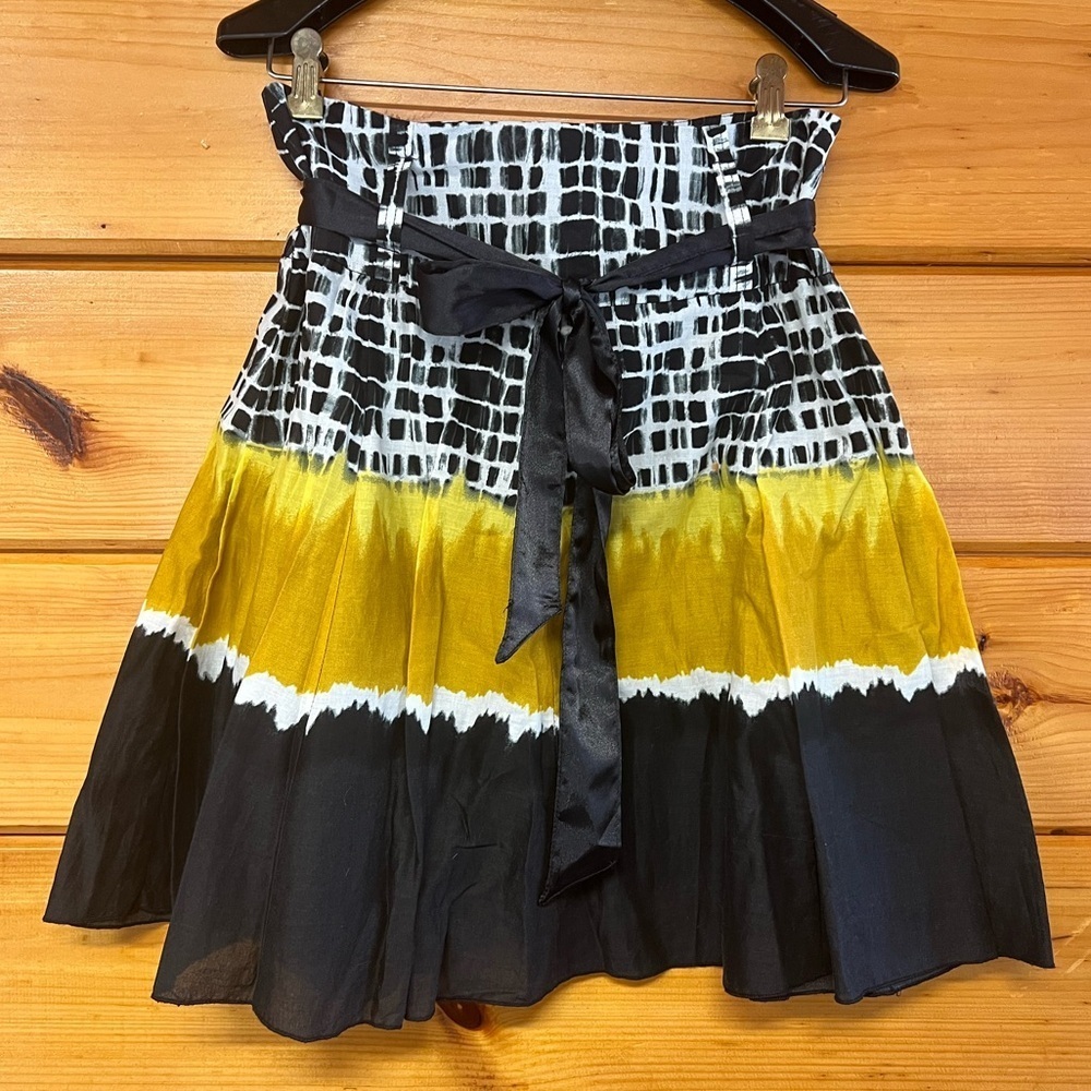 DeCoded Belted Colorful Loned A Line Mini Skirt 5